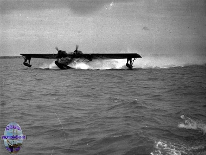 Catalina landing on the Swan River (S.L.W.A.)